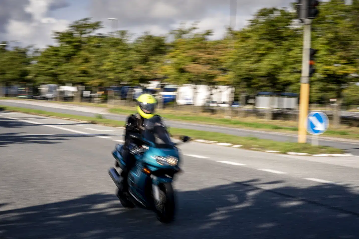 En 52-årig motorcyklist forulykkede fredag aften i Farsø i Nordjylland. Han er afgået ved døden i løbet af natten. (Arkivfoto). Mads Claus Rasmussen/Ritzau Scanpix