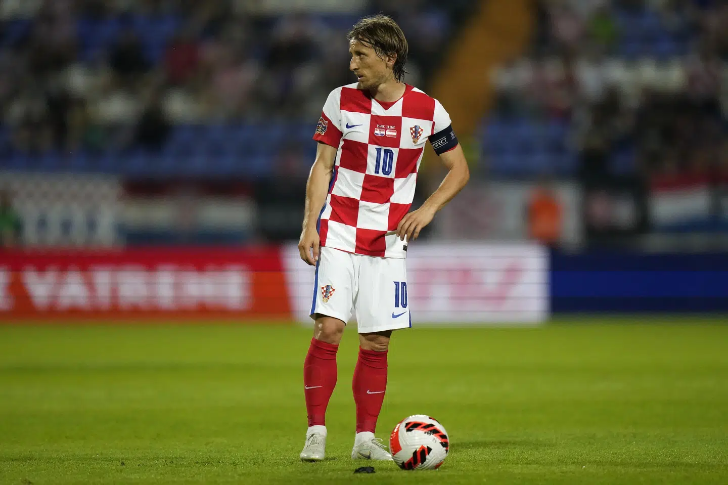 Luka Modric har spillet 150 landskampe for Kroatien siden debuten i 2006. (Arkivfoto) Darko Bandic/Ritzau Scanpix