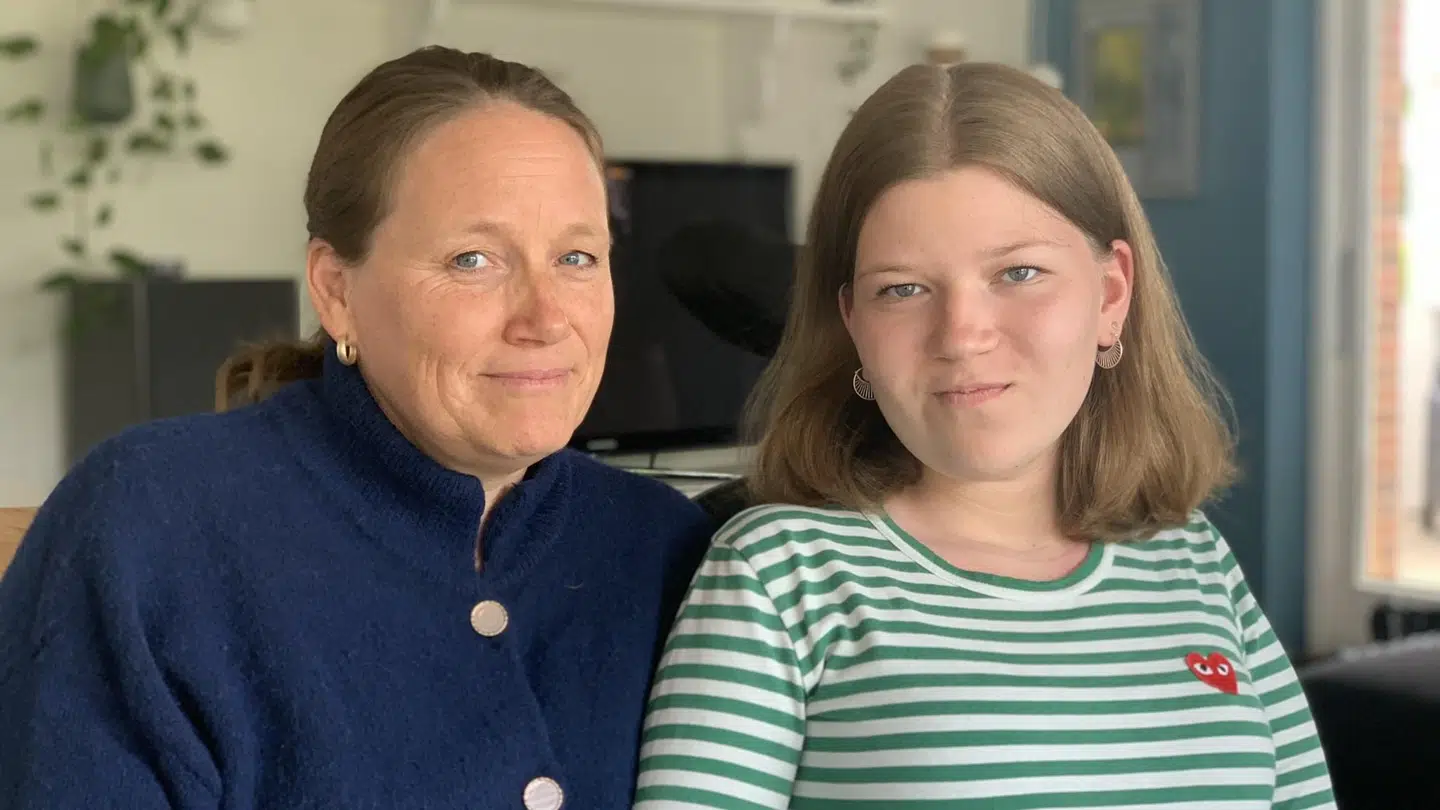 Stinne Gommesen og hendes datter Johanne Gommesen havde håbet, at de kunne få rettens ord for, at det var en fejl, at Johannes muskelsvind ikke blev behandlet. Foto: Privat