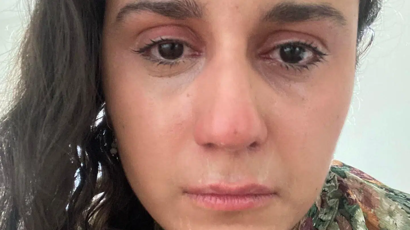 Rosa Sulaiman (S) tog et billede af sig selv umiddelbart efter det verbale overfald.