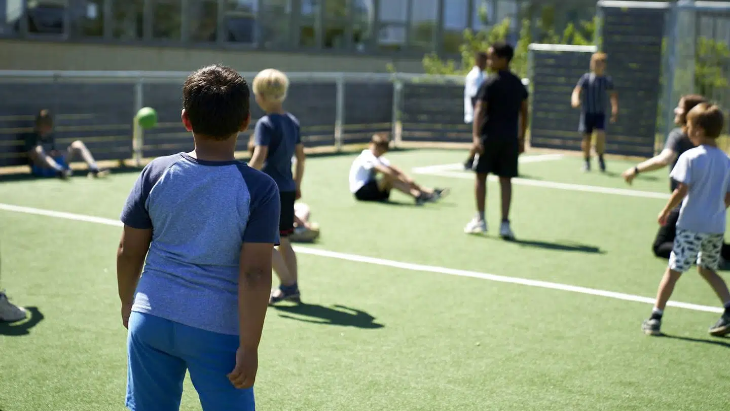Ukrainske og danske børn kan snart mødes i skolegården. ARKIVFOTO