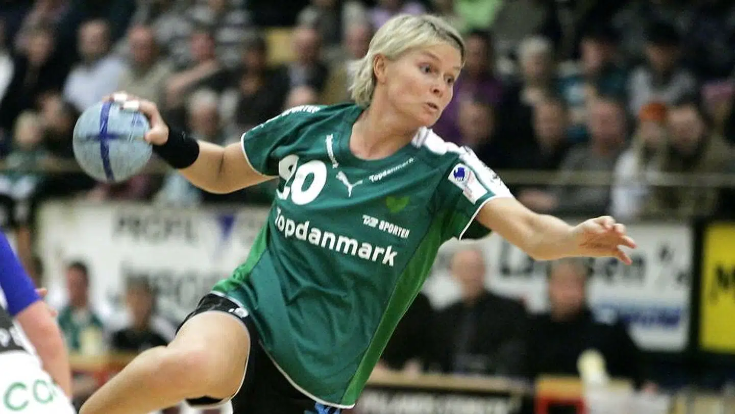 Heidi Astrup under en Champions League-kamp for Viborg i 2006.