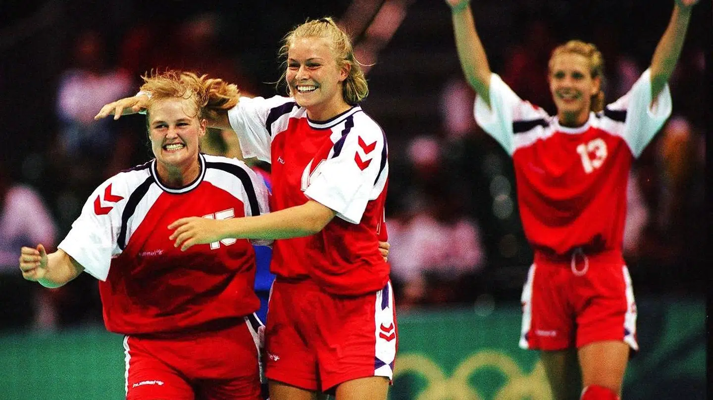 Heidi Astrup (th) var med til at vinde OL-guld i Atlanta i 1996.