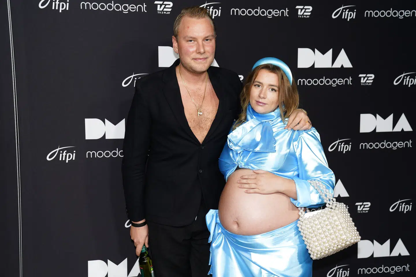 Sådan så det ud i november 2020, da Maria og Pelle Peter Jencel ventede lille Penelope. Nu er Penelope blevet storesøster til en lillebror, som skal hedde Bobby. (Arkivfoto). Martin Sylvest/Ritzau Scanpix