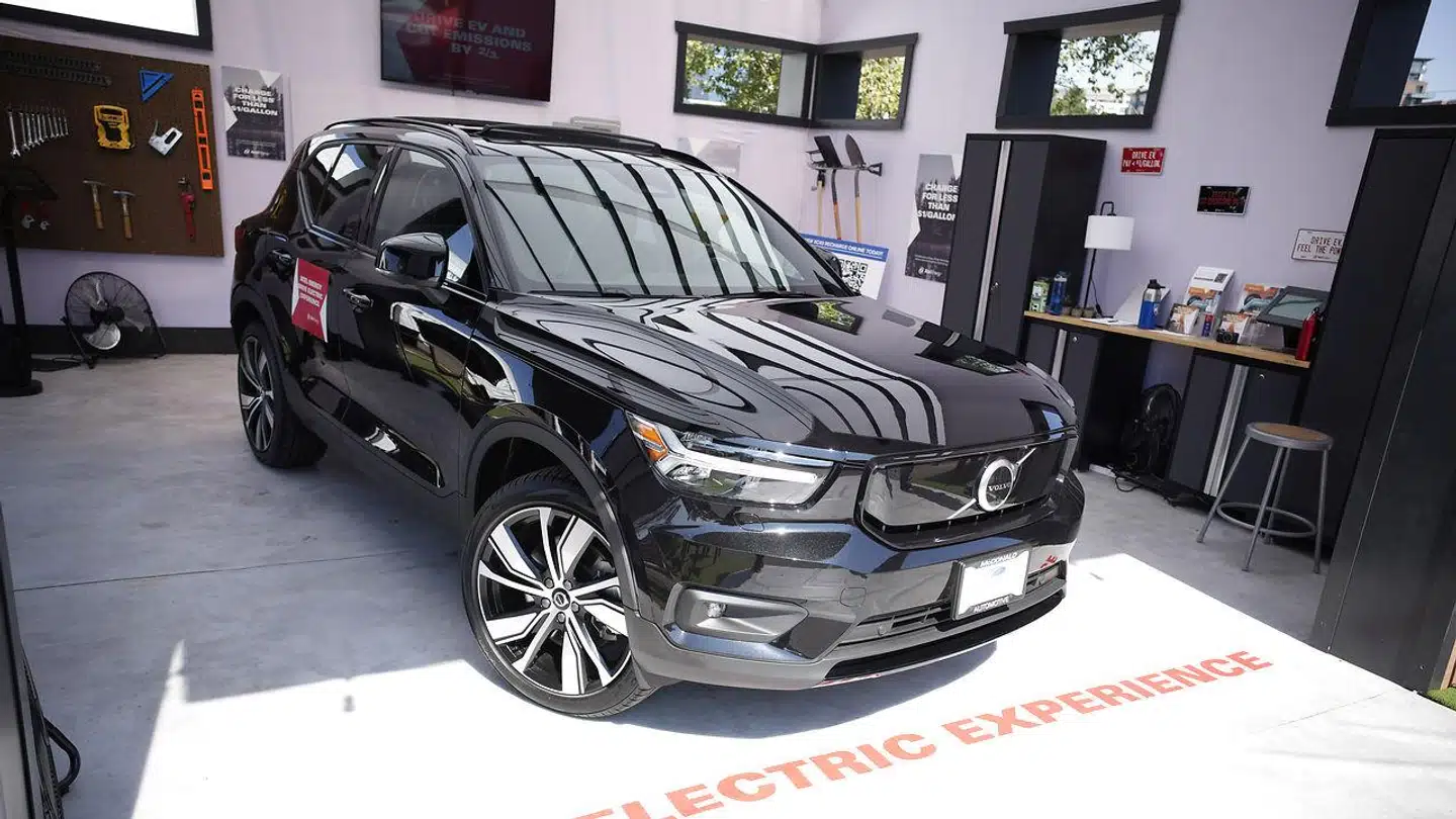 A 2022 Volvo XC40 Recharge (AP Photo/David Zalubowski)