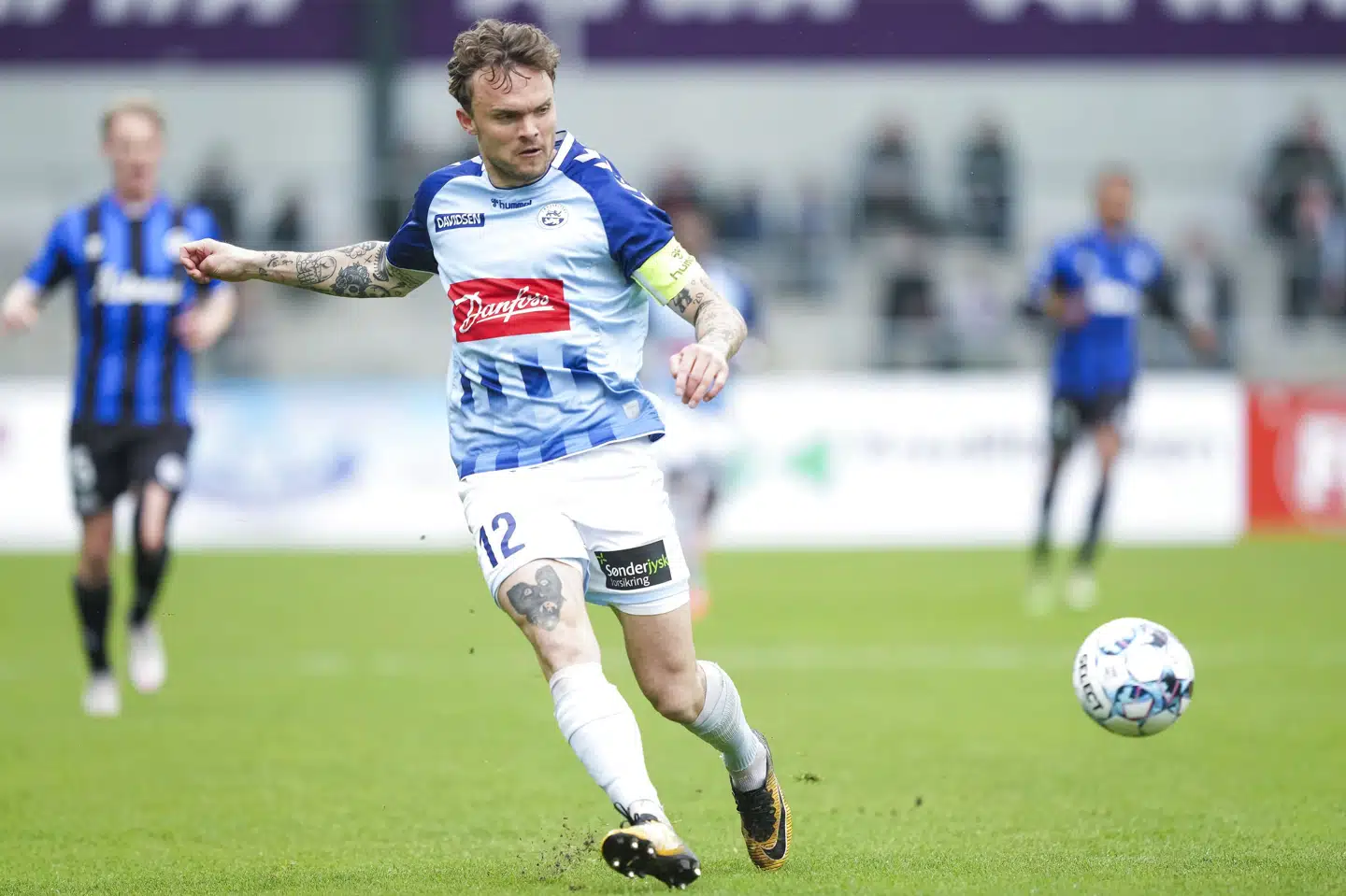 Pierre Kanstrup kom til Sønderjyske fra norske Vålerenga i januar 2020, men skifter nu permanent til Fremad Amager. (Arkivfoto) Claus Fisker/Ritzau Scanpix