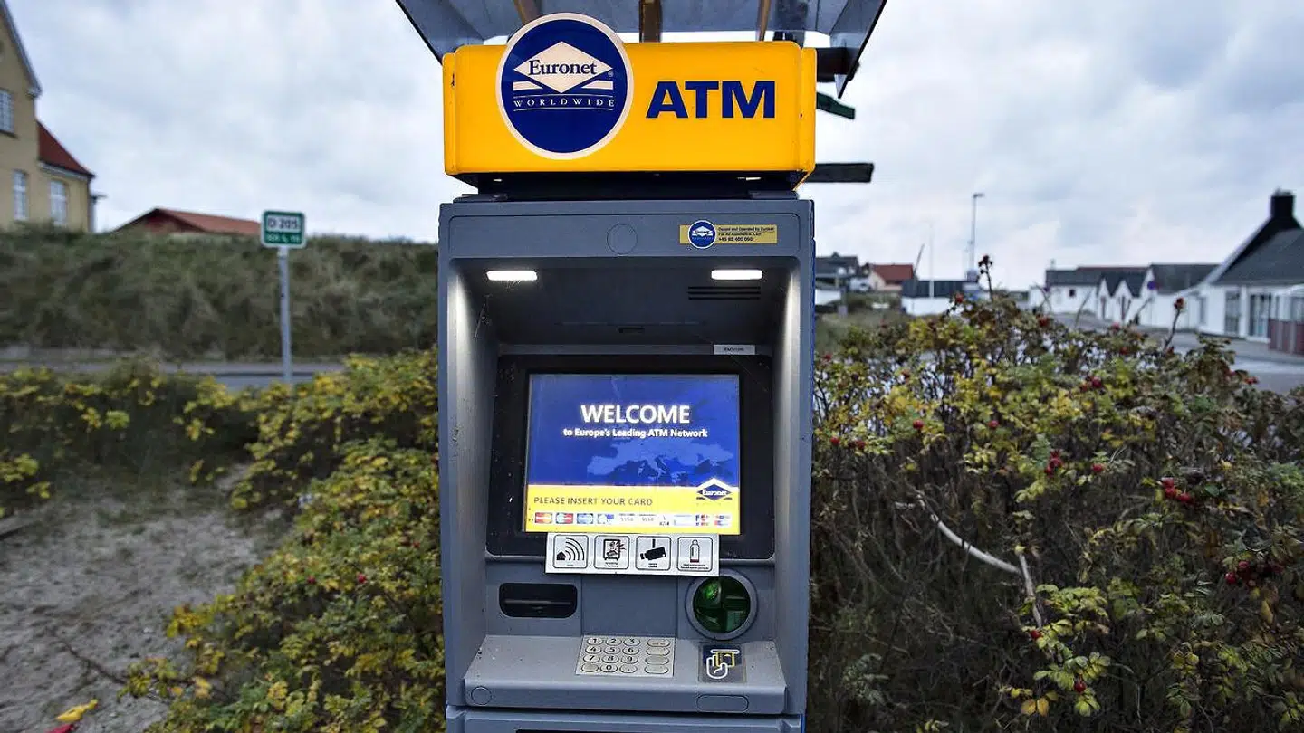 En hæveautomat – af samme type som denne – blev natten til søndag forsøgt bestjålet i Hune