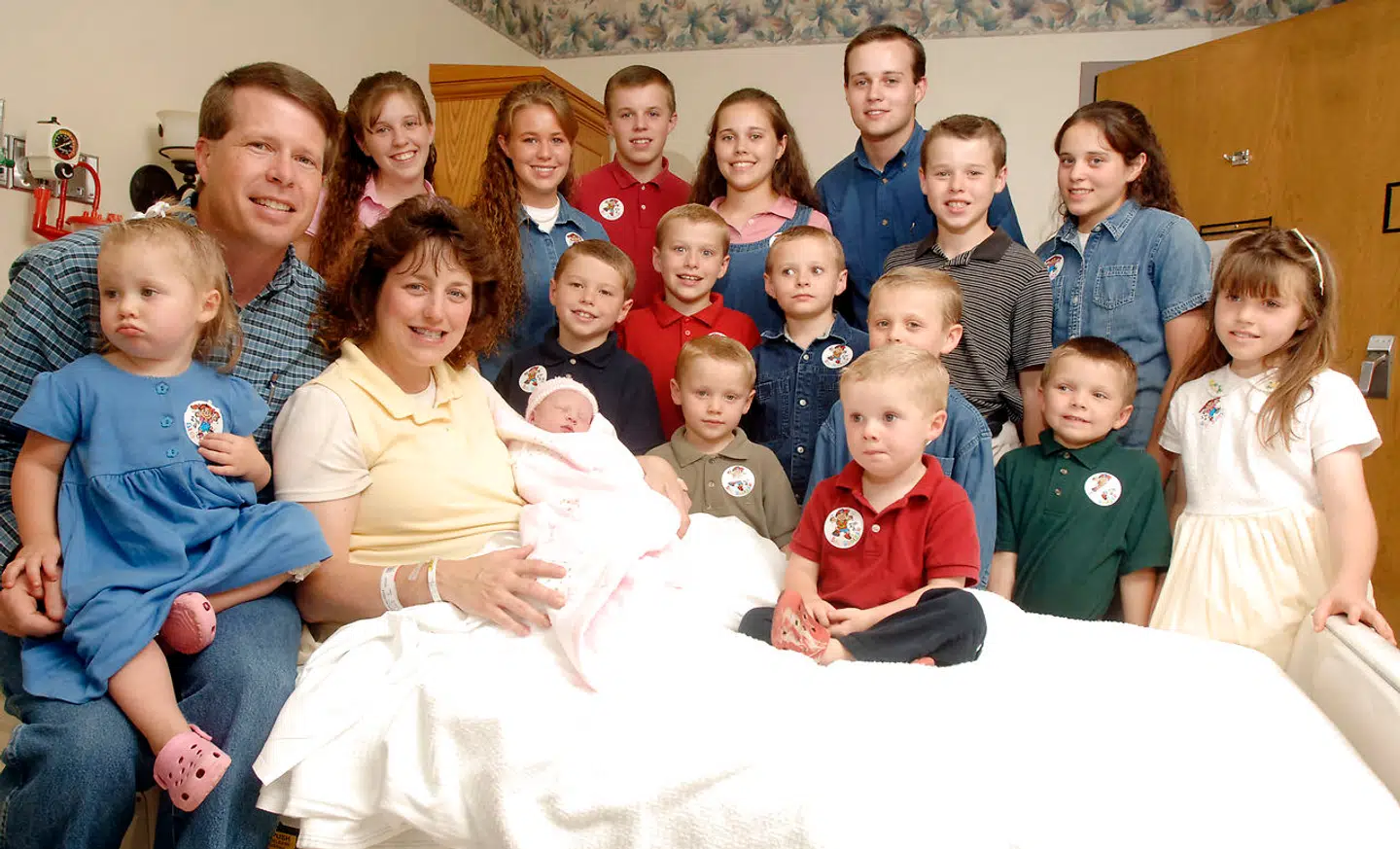 Sådan så det ud i 2007, da programmet '19 Kids and Counting' stadig kørte på TLC.