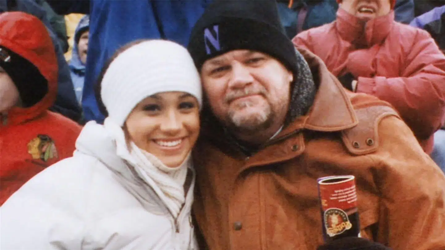 Meghan og Thomas Markle da alt stadig var fryd og gammen. (Foto: Scanpix)