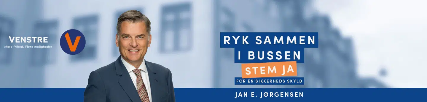 Sådan endte Jan E. Jørgensens kampagne med at se ud, fordi Movia trak stikket på den første udgave.
