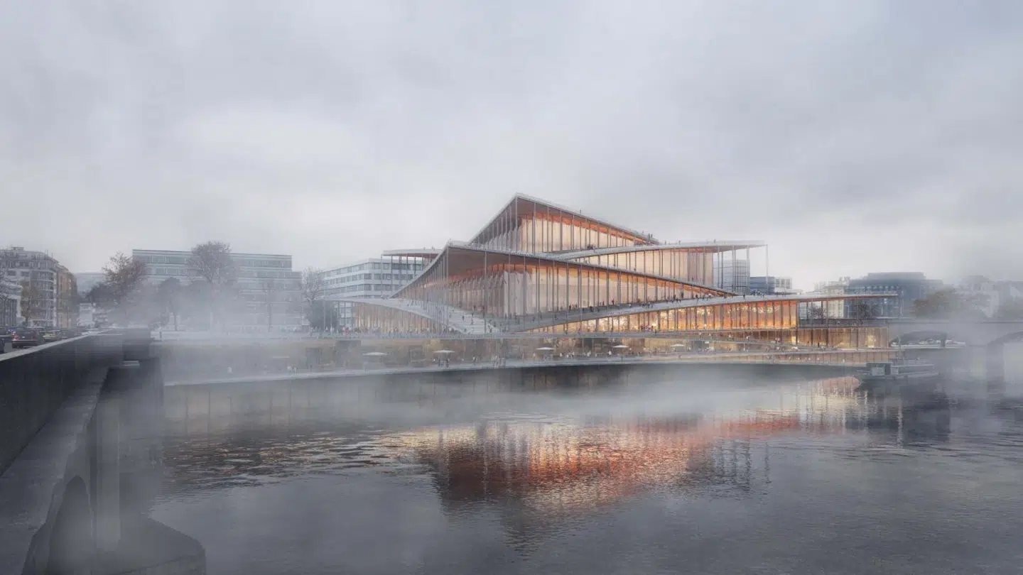 Sådan skal det nye koncerthus i Prag se ud.