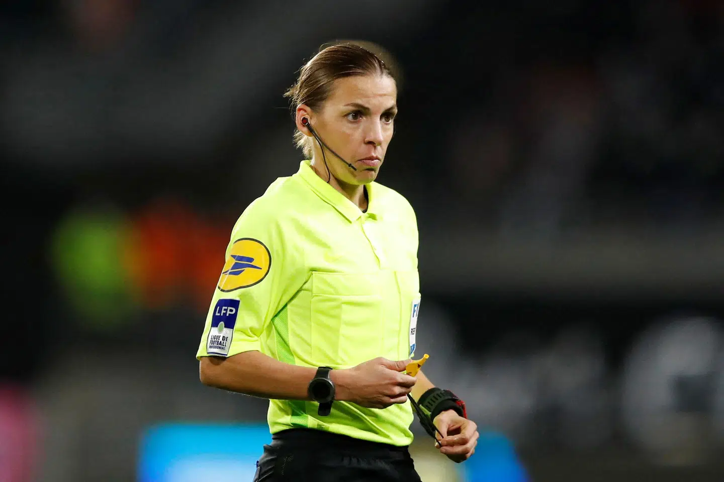 Stephanie Frappart bliver en af de første kvindelige VM-dommere. (Arkivfoto) Stephane Mahe/Reuters