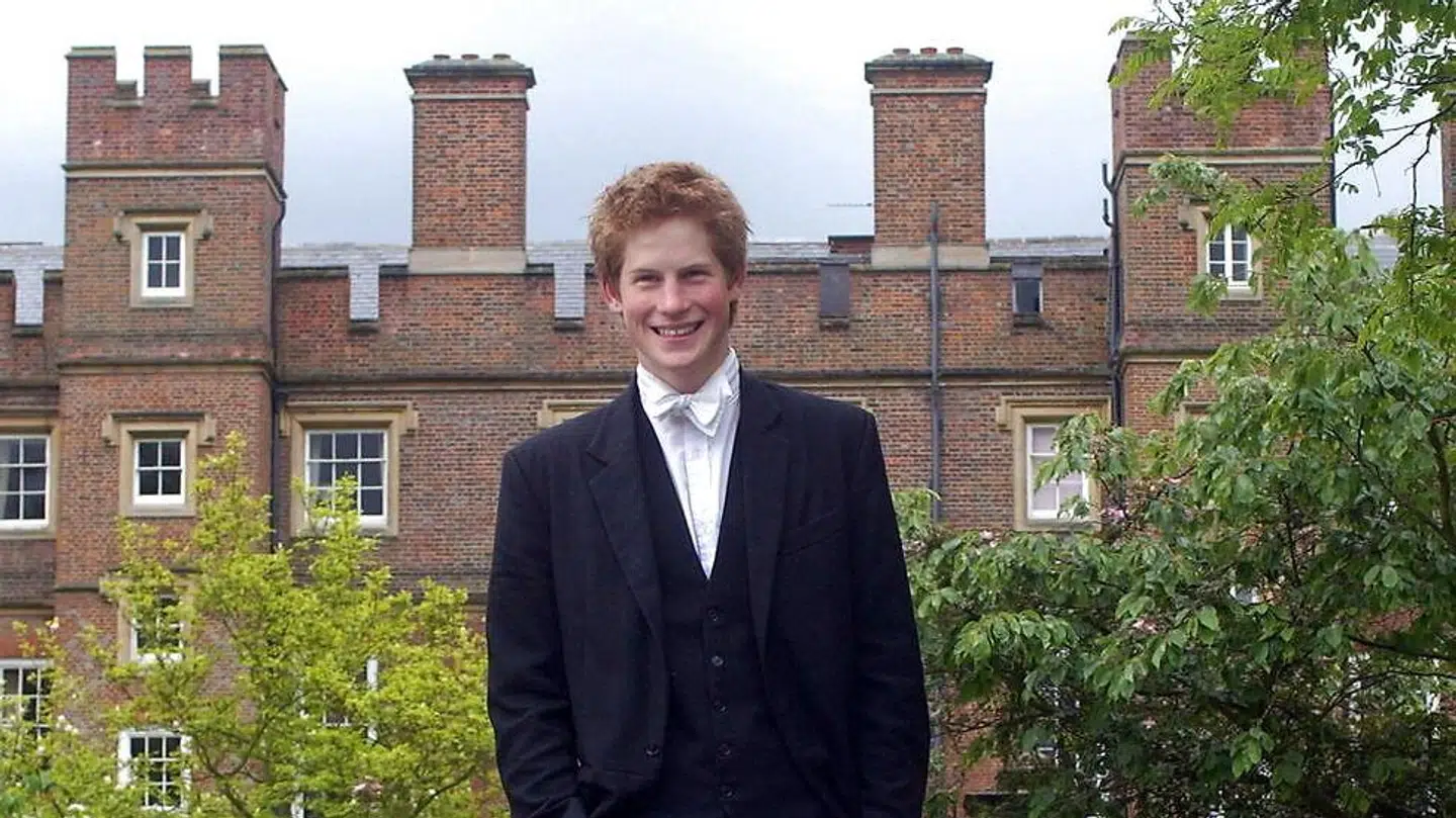 Prins Harry, da han gik på Eton.
