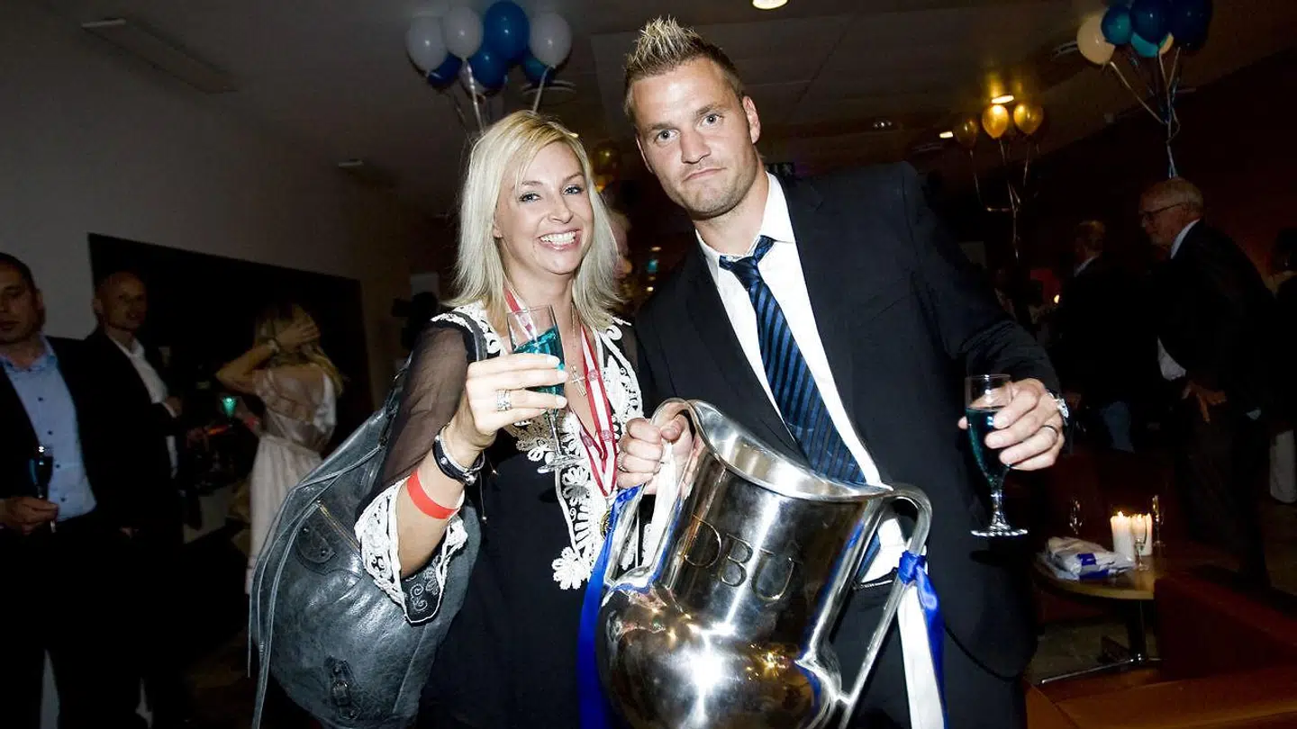 Jesper Christiansen ses her sammen med sin daværende hustru Eva. Foto: Sisse Streyer