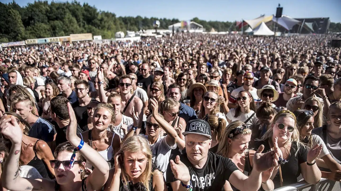 Tinderbox, der holder til i Tusindårsskoven i Odense, udvider i år med et nyt område, der skal sætte fokus på klima (Foto: Mads Claus Rasmussen/Ritzau Scanpix)