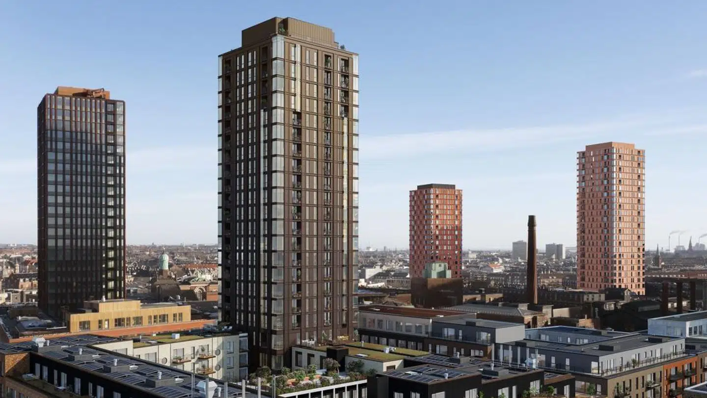 Lejlighederne i Carls Tårn blev sat til salg den 12. april i år. Foto: Carslberg Byen.