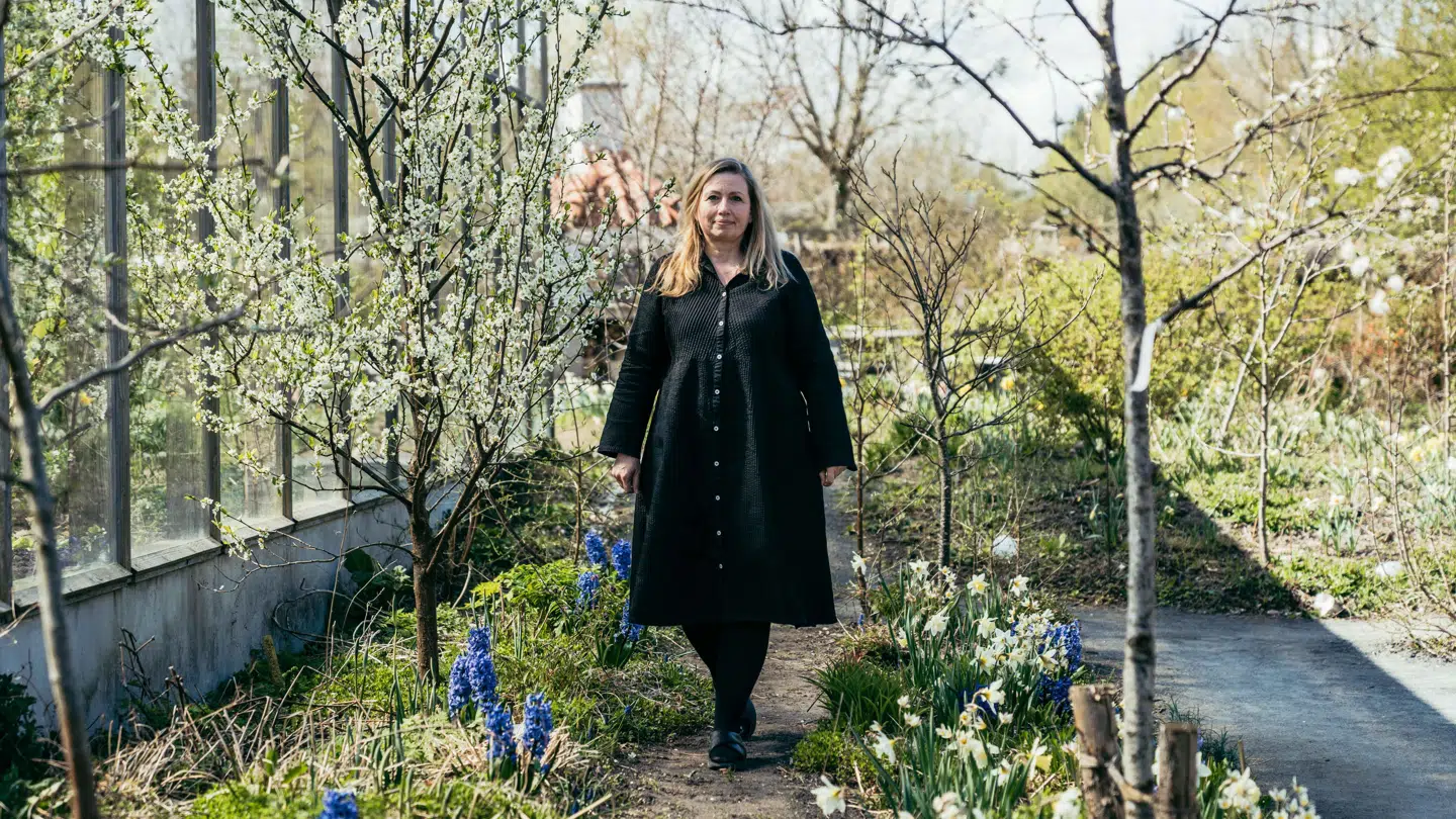 Haven ved Restaurant Moment er både til pynt og nytte.