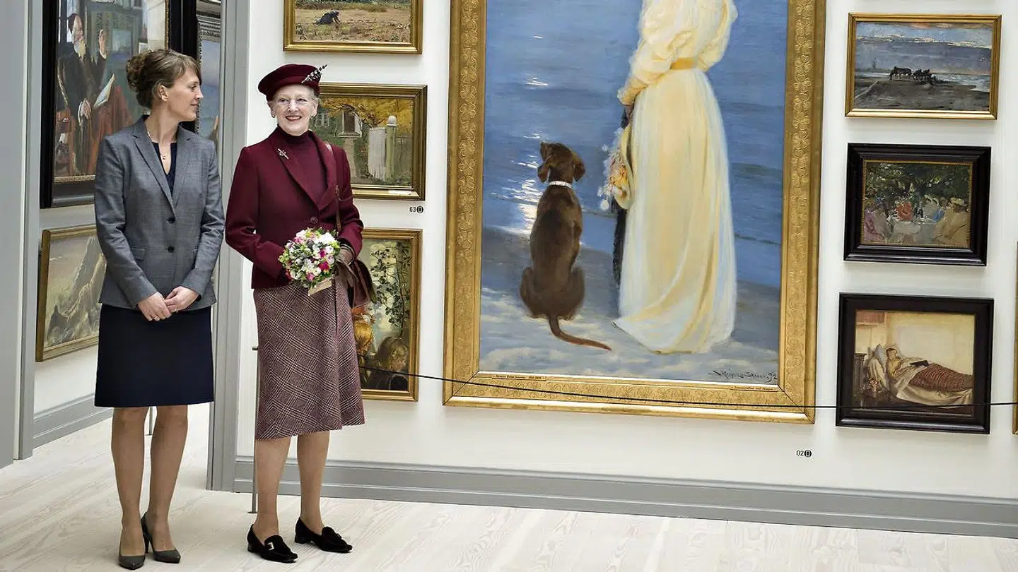 Dronning Margrethe indviede i 2016 det nyrestaurerede Skagen Museum. Arkivfoto.