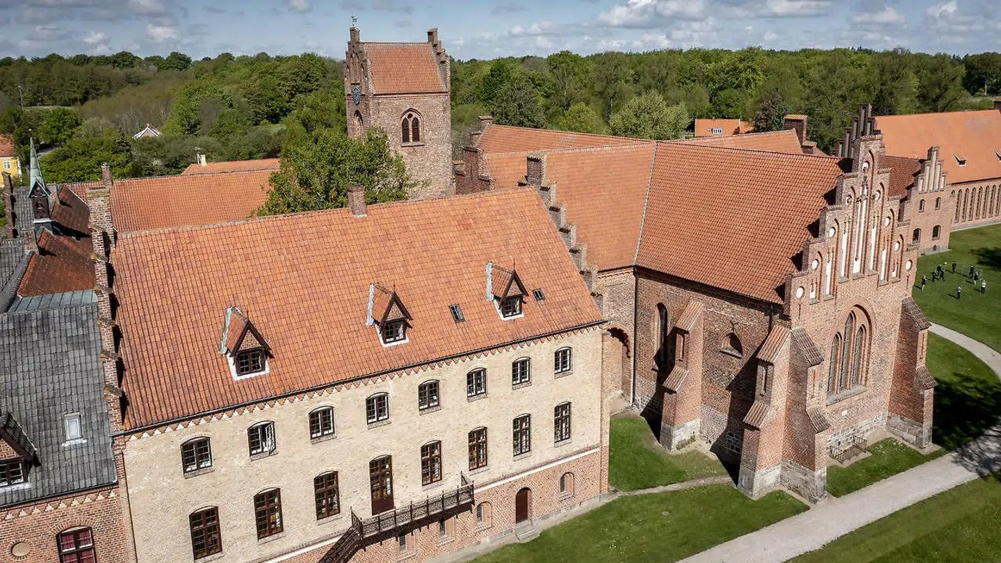 Herlufsholm Skole og Gods fotograferet fra drone, onsdag den 19. maj 2021.