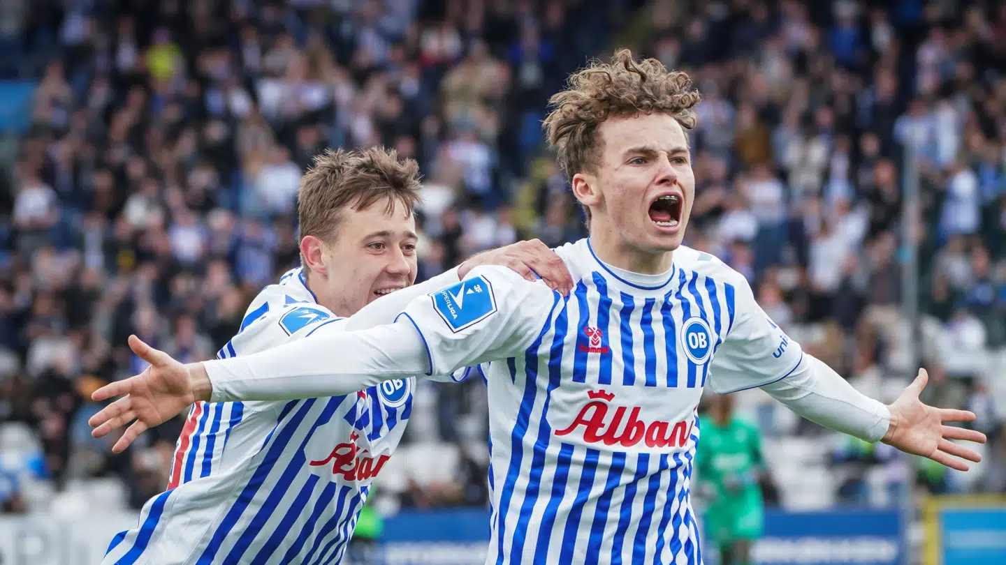 Jakob Breum blev matchvinder med sit mål mod AGF 1. maj.