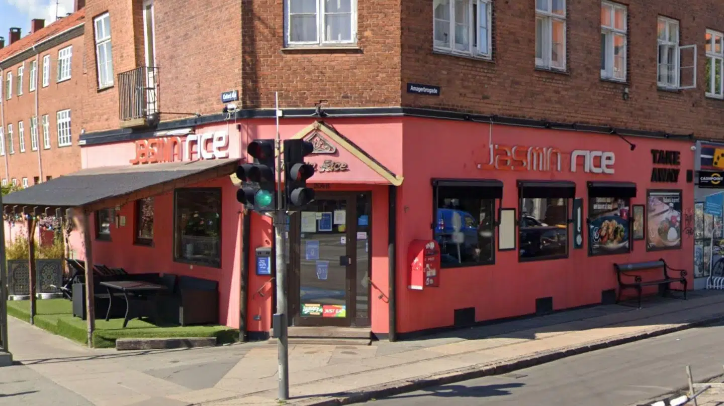 Fødevaresikkerheden har flere gange haltet på Jasmin Rice. Her er det kædens restaurant på Amagerbrogade i København. Foto: Google Street View