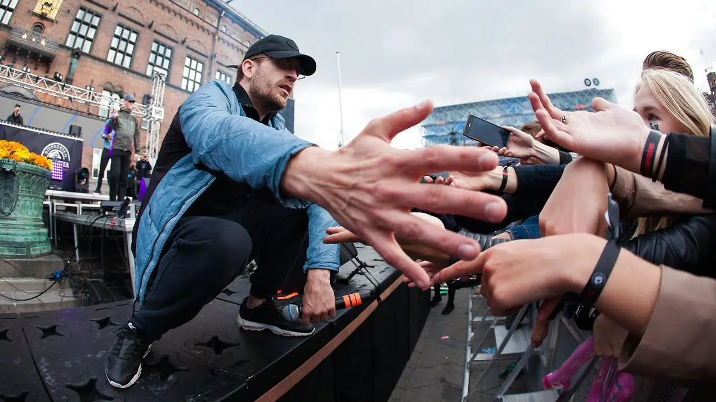 Louis Valuta optrådte til Distortion i 2017.