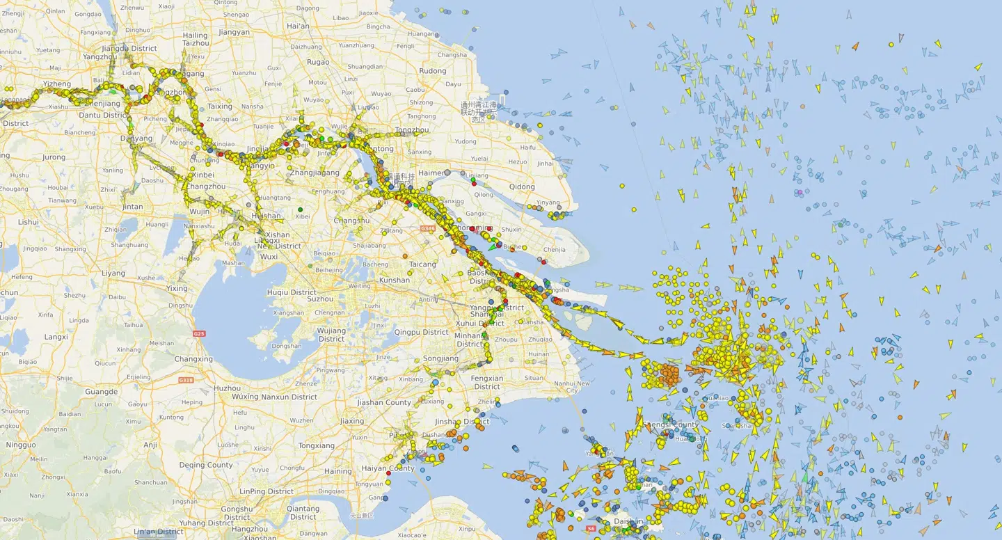 Screenshot: vesselfinder.com