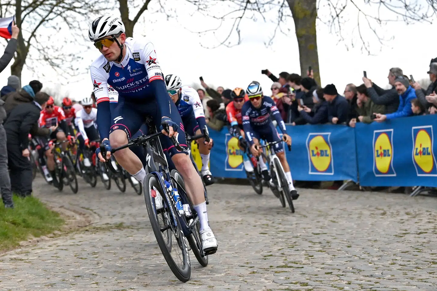 Kasper Asgreen blev senest nummer seks i Amstel Gold Race, men mangler endnu sin første sejr i 2022 (Arkivfoto). Dirk Waem/Ritzau Scanpix