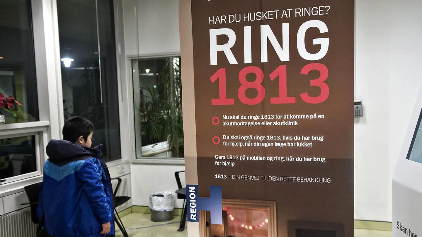 1813-akuttelefonen i Region Hovedstaden.
