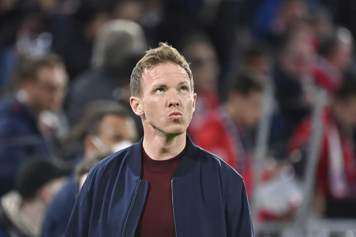 Julian Nagelsmann og Bayern München er på vej mod et sikkert tysk mesterskab, men er til gengæld ude af pokalturneringen og Champions League. (Arkivfoto) Frank Hoermann/Sven Simon/Ritzau Scanpix