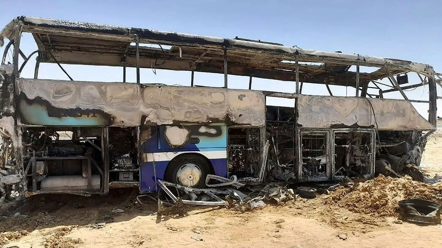 Onsdag formiddag er ti personer omkommet i en busulykke i det sydlige Egypten.