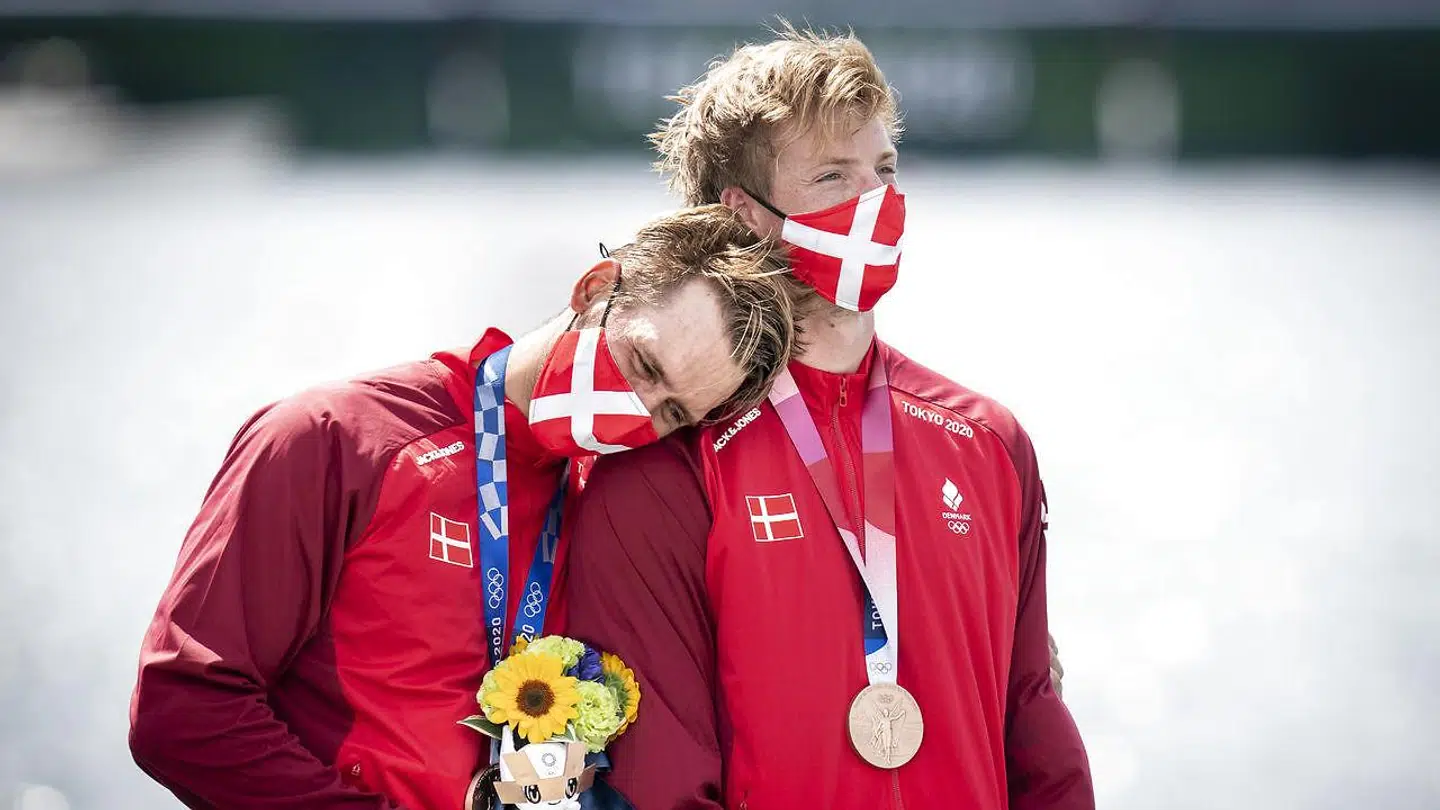 Joachim Sutton og Frederic Sebastian Vystavel vandt bronze ved OL i Tokyo. Og måske kan fremtidens danske atleter gøre det samme på hjemmebane i 2036.