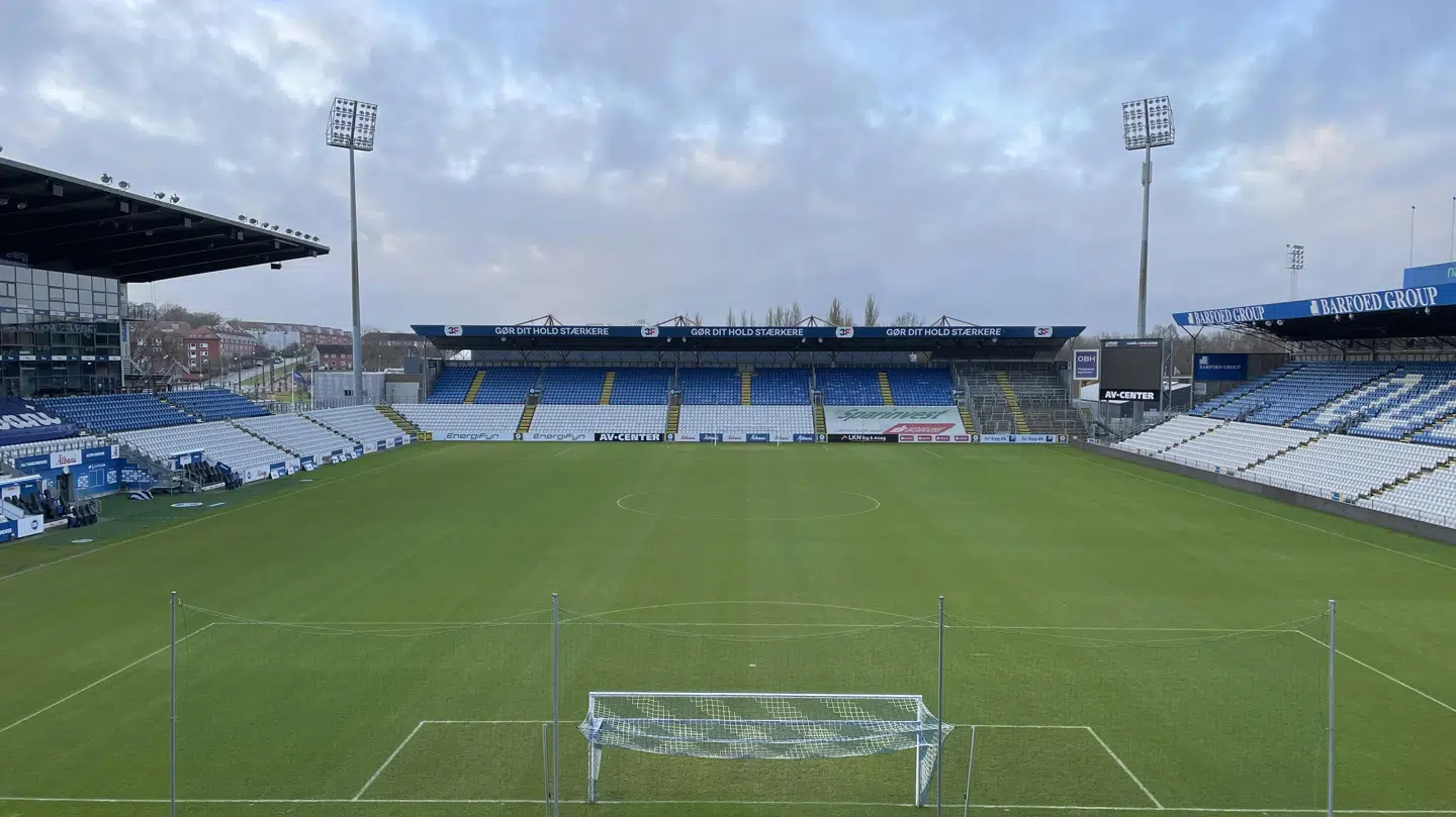 Odense Stadion en dag i januar 2022.