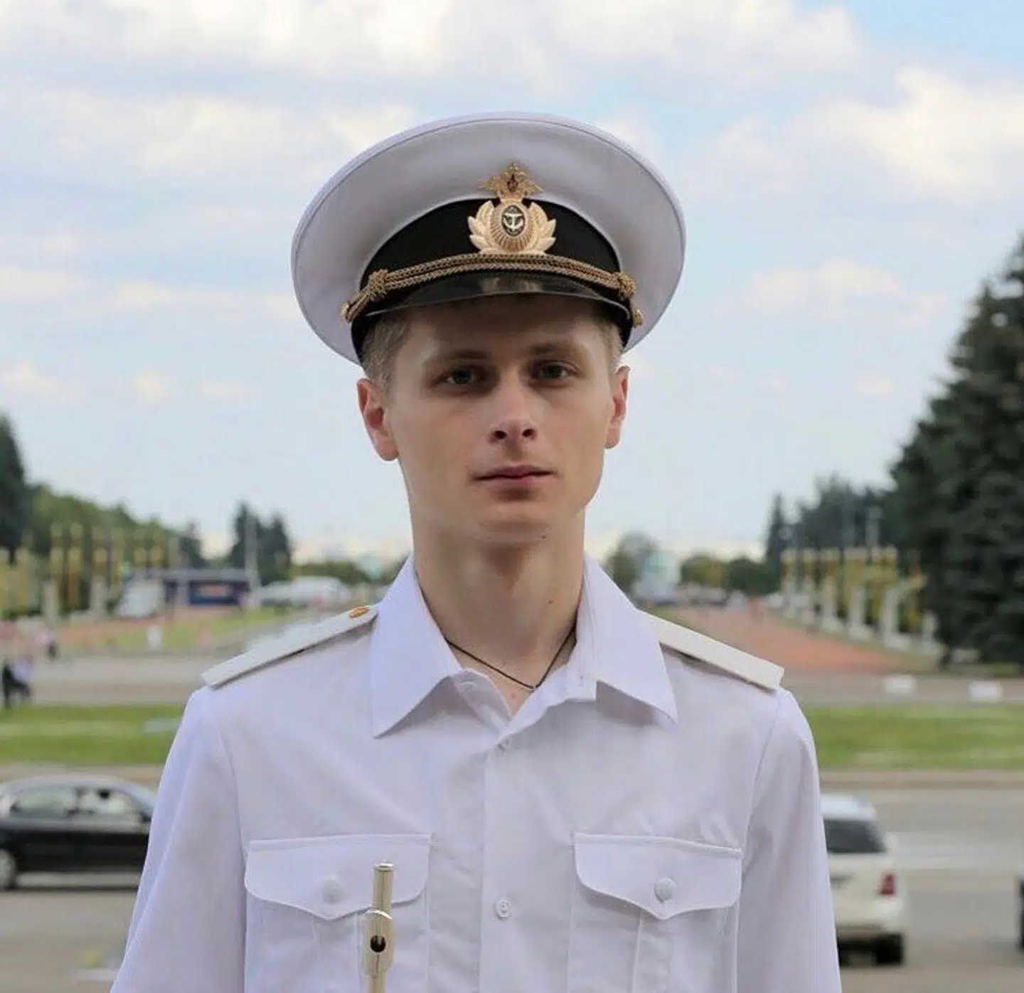 Foto fra Fedor Kalashnovs Instagram-konto fra tiden, hvor han spillede i et russisk militærorkester. Noget han gjorde frem til 2019. Privatfoto