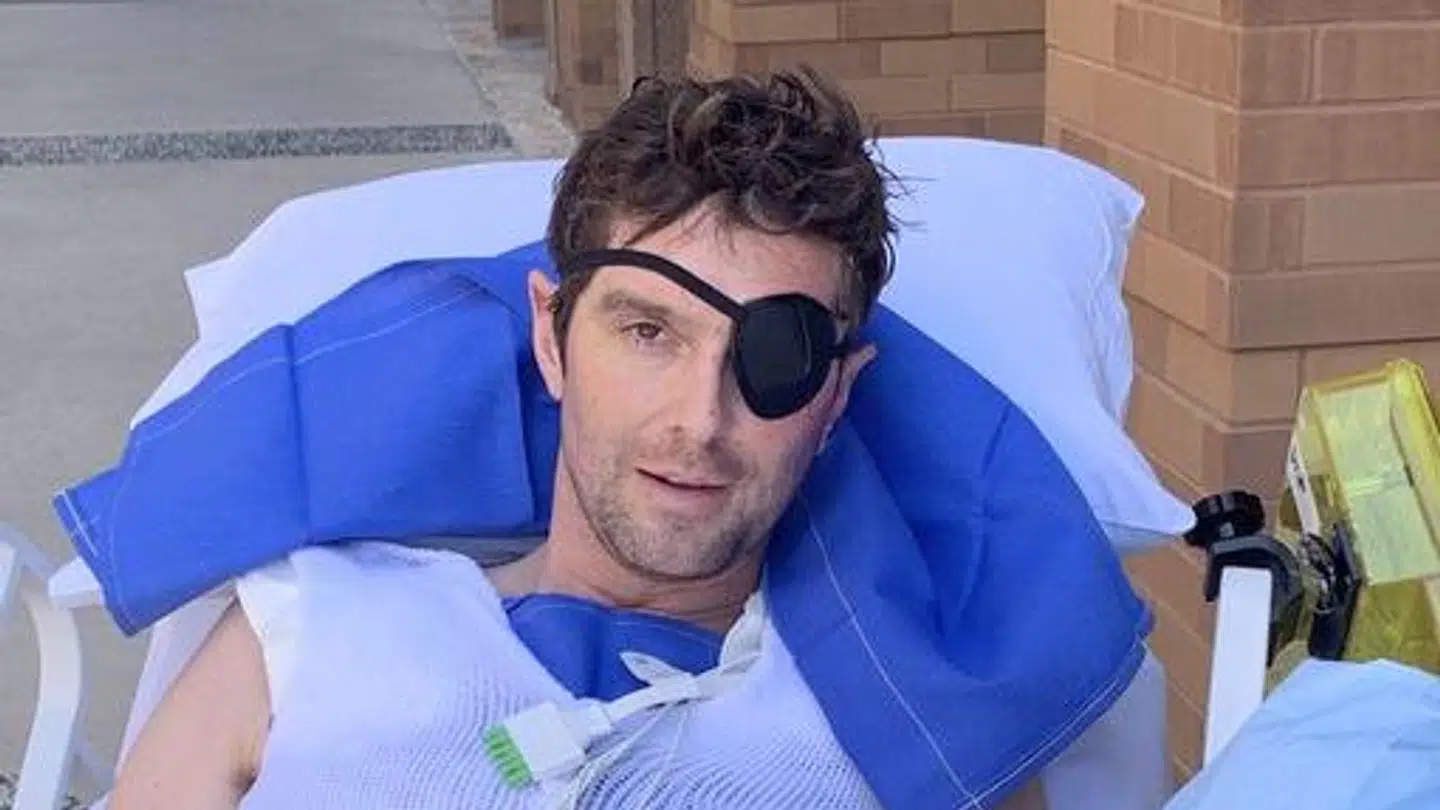 Benjamin Hall postede selv dette foto på Twitter.