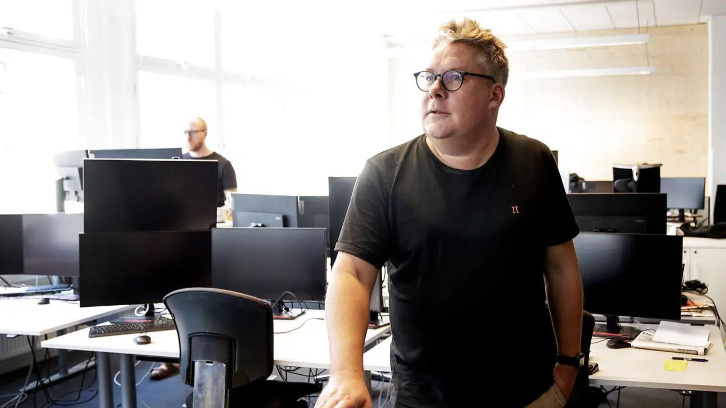 Simon Andersen fotograferet i Berlingske Medias lokaler i Pilestræde i København. Han bekræfter, at en medarbejder på 24syv er blevet fyret på grund af krænkerlser til en fest.