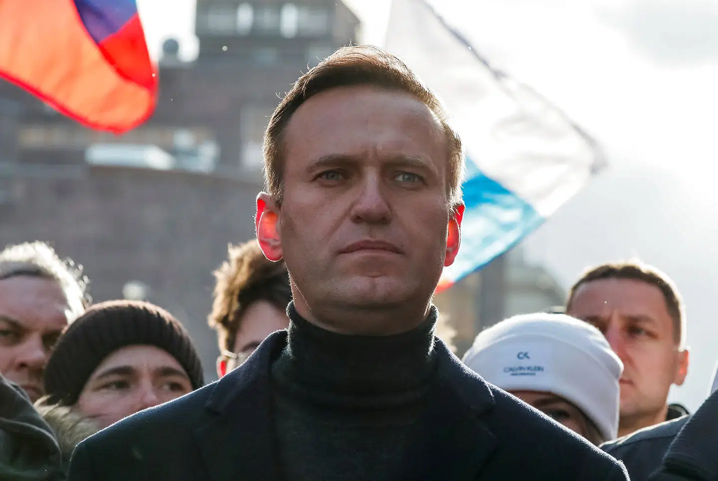 (ARKIV) Russian opposition politician Alexei Navalny takes part in a rally to mark the 5th anniversary of opposition politician Boris Nemtsov's murder and to protest against proposed amendments to the country's constitution, in Moscow, Russia February 29, 2020. Den russiske oppositionspolitiker Aleksej Navalnyj blev forgiftet med nervegiften novichok, oplyser en talsmand for den tyske regering ifølge Reuters. Det skriver Ritzau, onsdag den 2. september 2020.. (Foto: Shamil Zhumatov/Ritzau Scanpix)