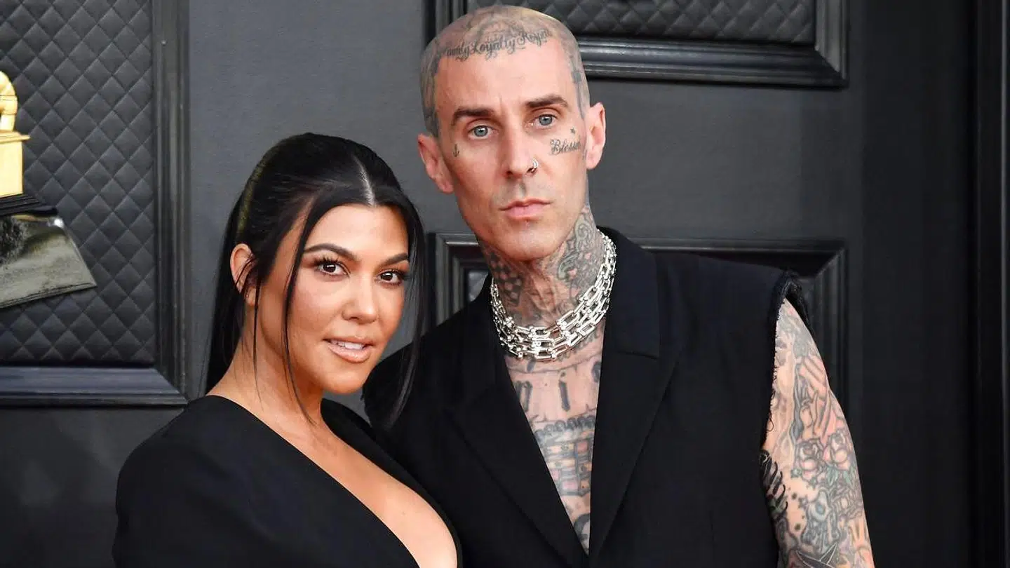 Kourtney Kardashian og Travis Barker.