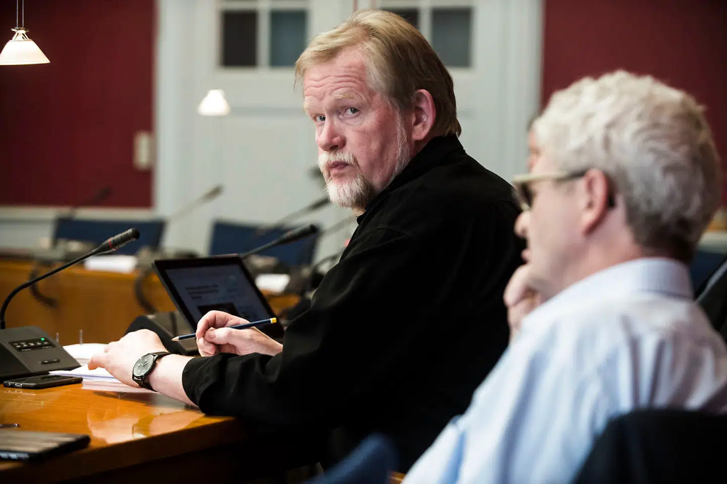 Christian Juhl fra Enhedslisten under et samråd om skattely i 2017.