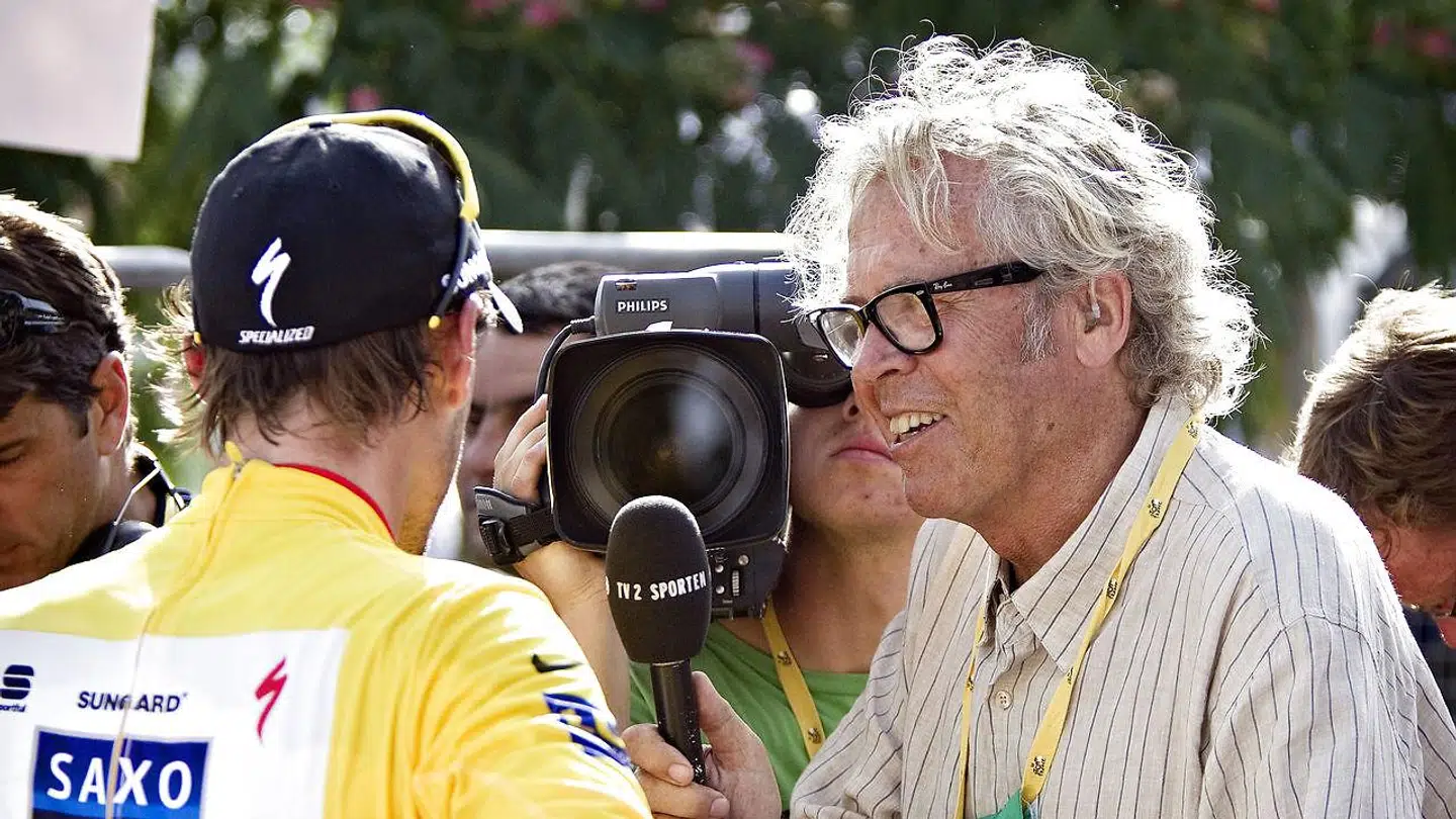 Jørgen Leth i sit es. Her under Tour de France i 2010.