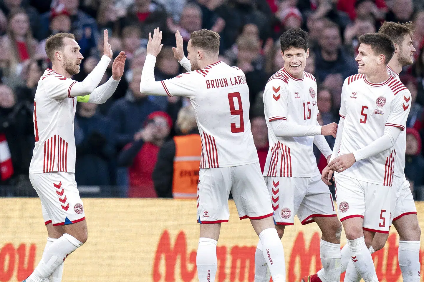 Det danske landshold hentede sin første sejr i 2022 i tirsdags, hvor Serbien blev besejret 3-0 i en testkamp. Liselotte Sabroe/Ritzau Scanpix