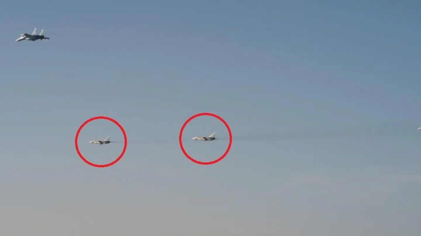 Ifølge nye oplysninger skulle de fire russiske kampfly være udstyret med atomvåben.