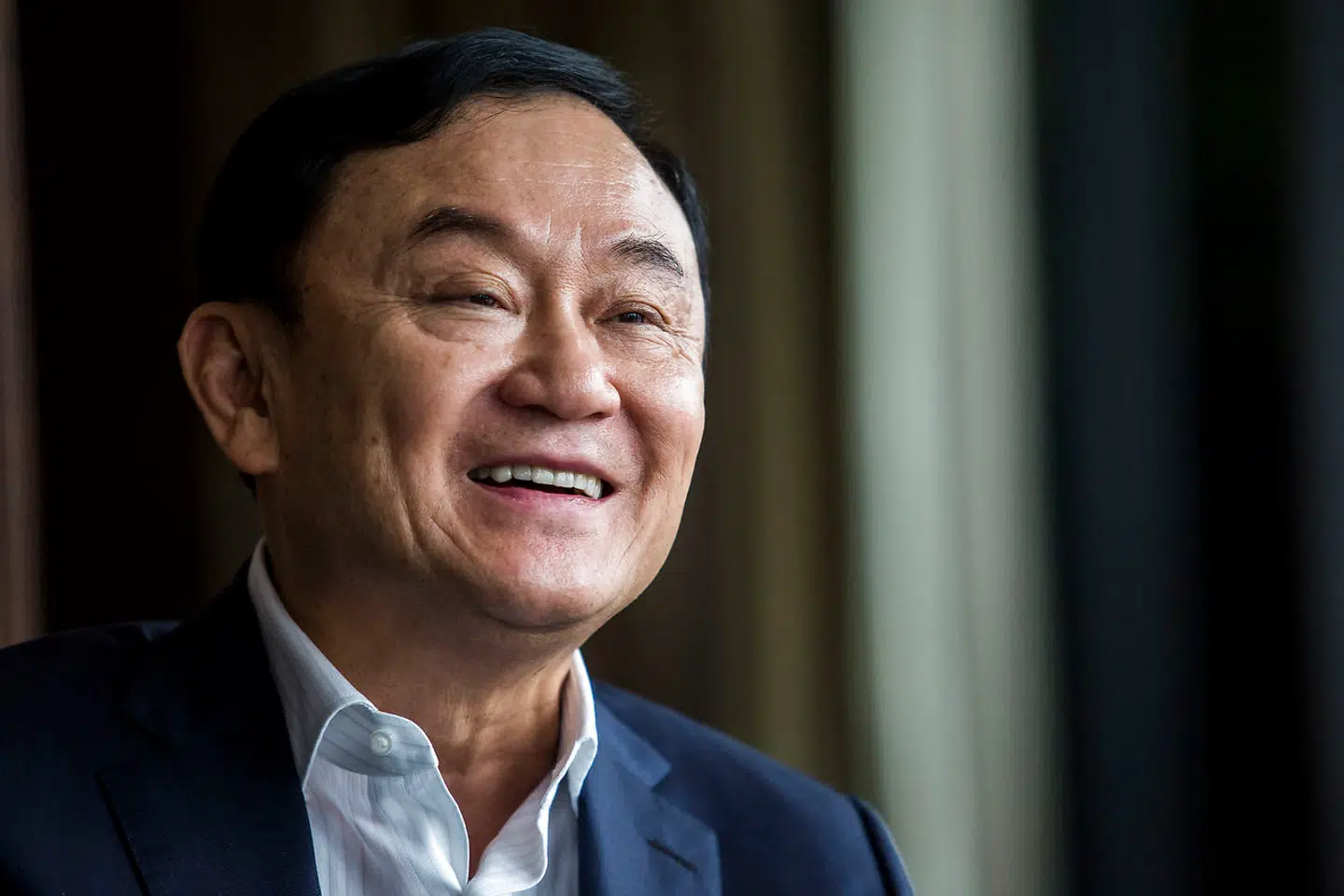 Thaksin Shinawatra giver et interview til AFP.