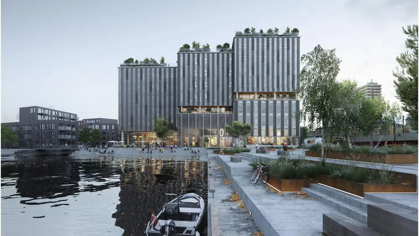 Det er måske ikke lige til at se, men bygningens konstruktion kommer til at være af træ. Foto: Henning Larsen.