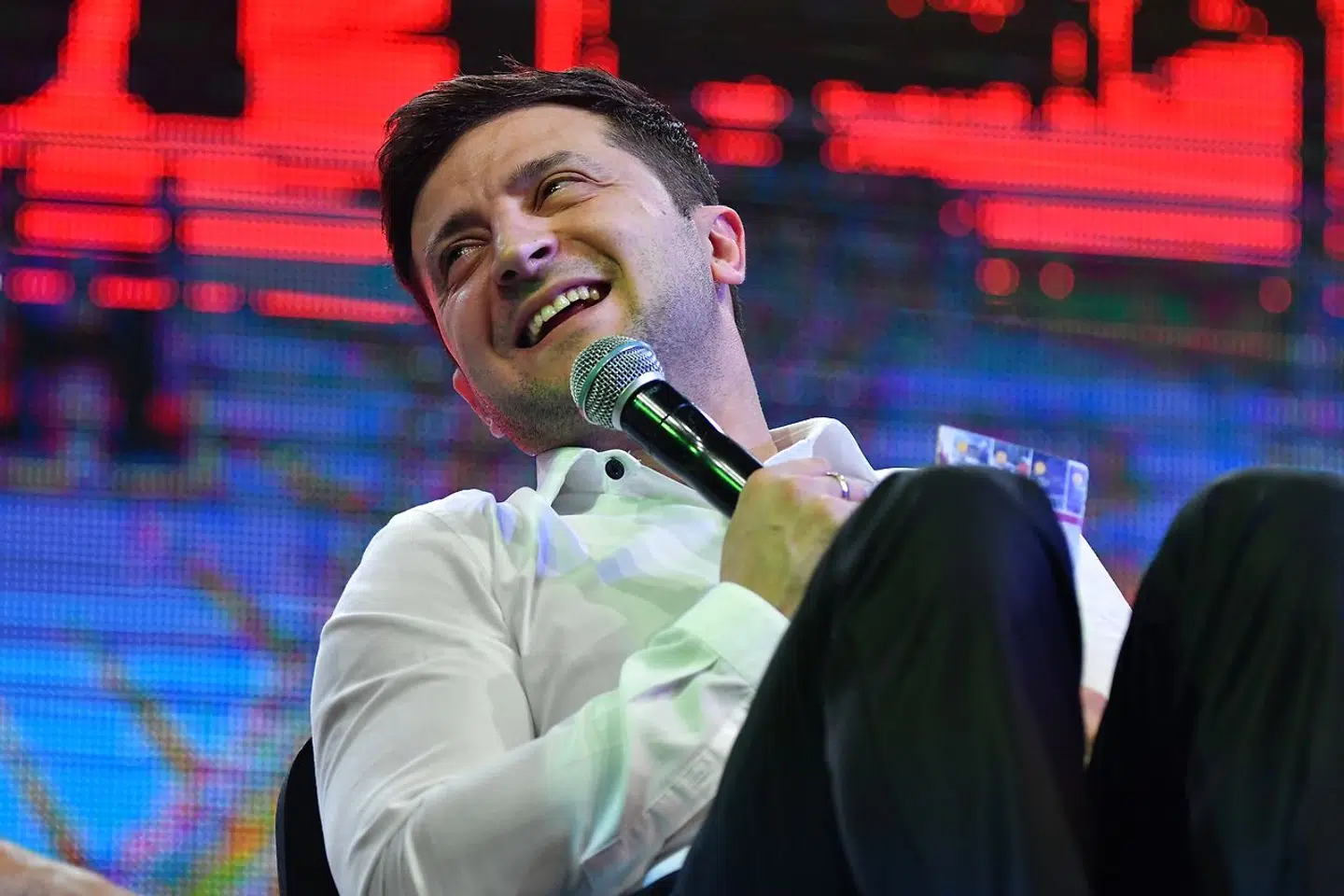 Den ukrainske præsident har en fortid som komiker, skuespiller og 'Vild med dans'-vinder.