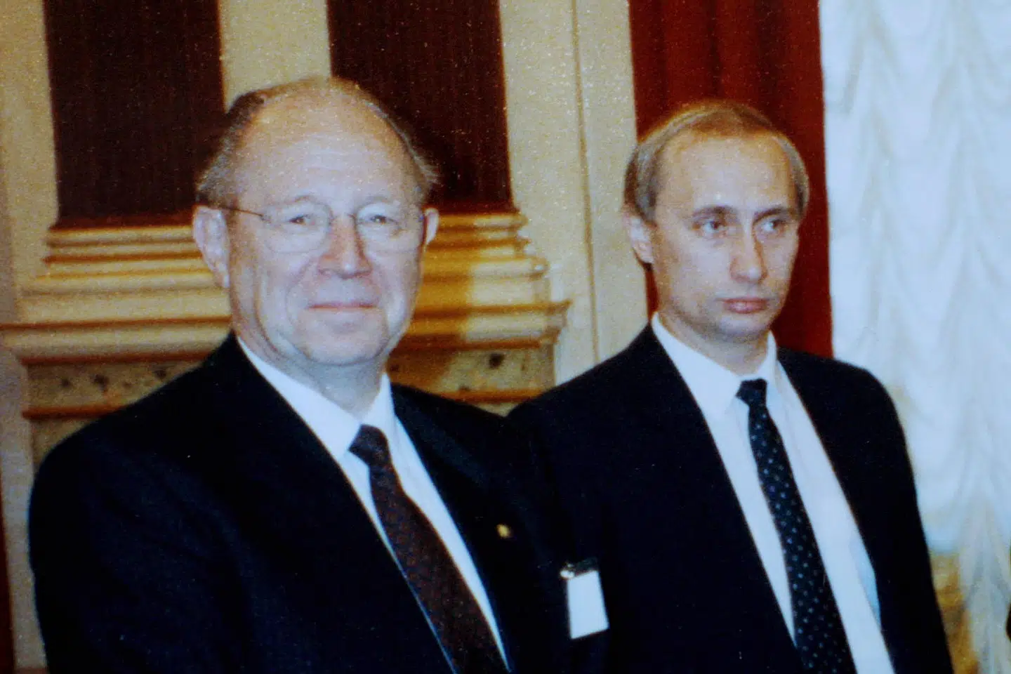 Thorkild Simonsen og Vladimir Putin i Skt. Petersborg i 1991.