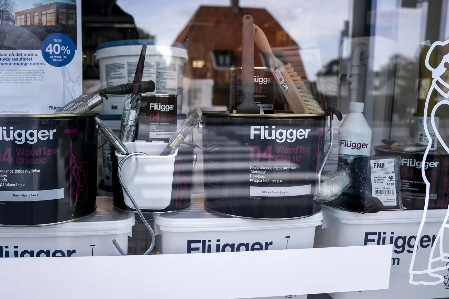 Flügger sælger maling, tapet og tilbehør og har 175 butikker rundt om i Danmark. (Arkivfoto) Liselotte Sabroe/Ritzau Scanpix