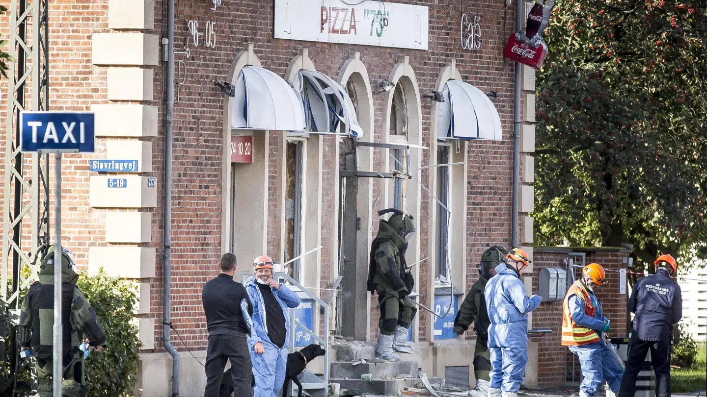 Arkivfoto. Der skete store materielle skader, men ingen kom til skade, da en kraftig bombe eksploderede i et pizzeria i Vanløse.