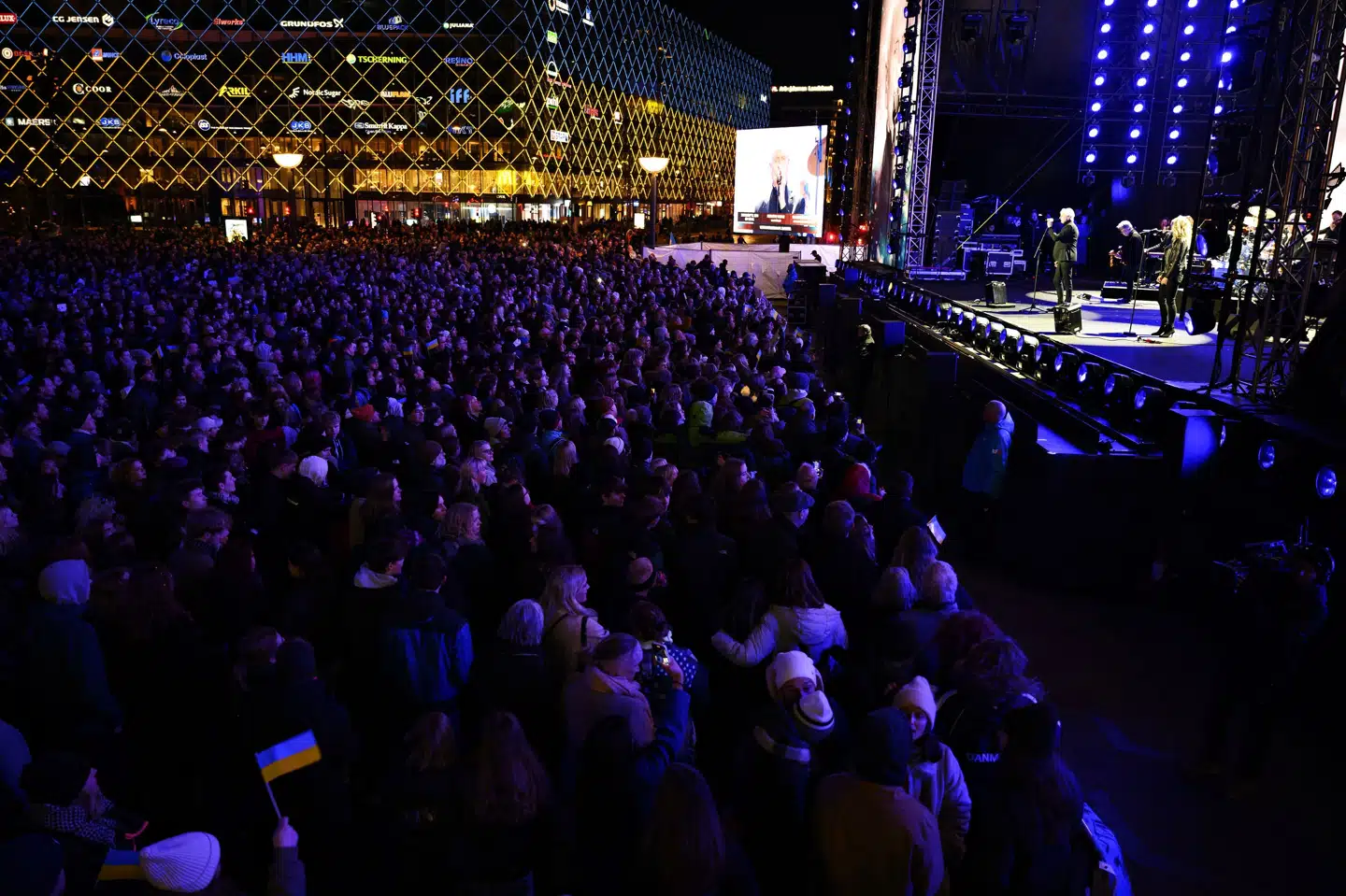 Under støttekoncerten Sammen for Ukraine blev der indsamlet omkring 175 millioner kroner, fortæller projektleder for Danmarksindsamlingen Stig Fog. På tværs af danske støtteorganisationer er der indsamlet knap en milliard kroner. Philip Davali/Ritzau Scanpix