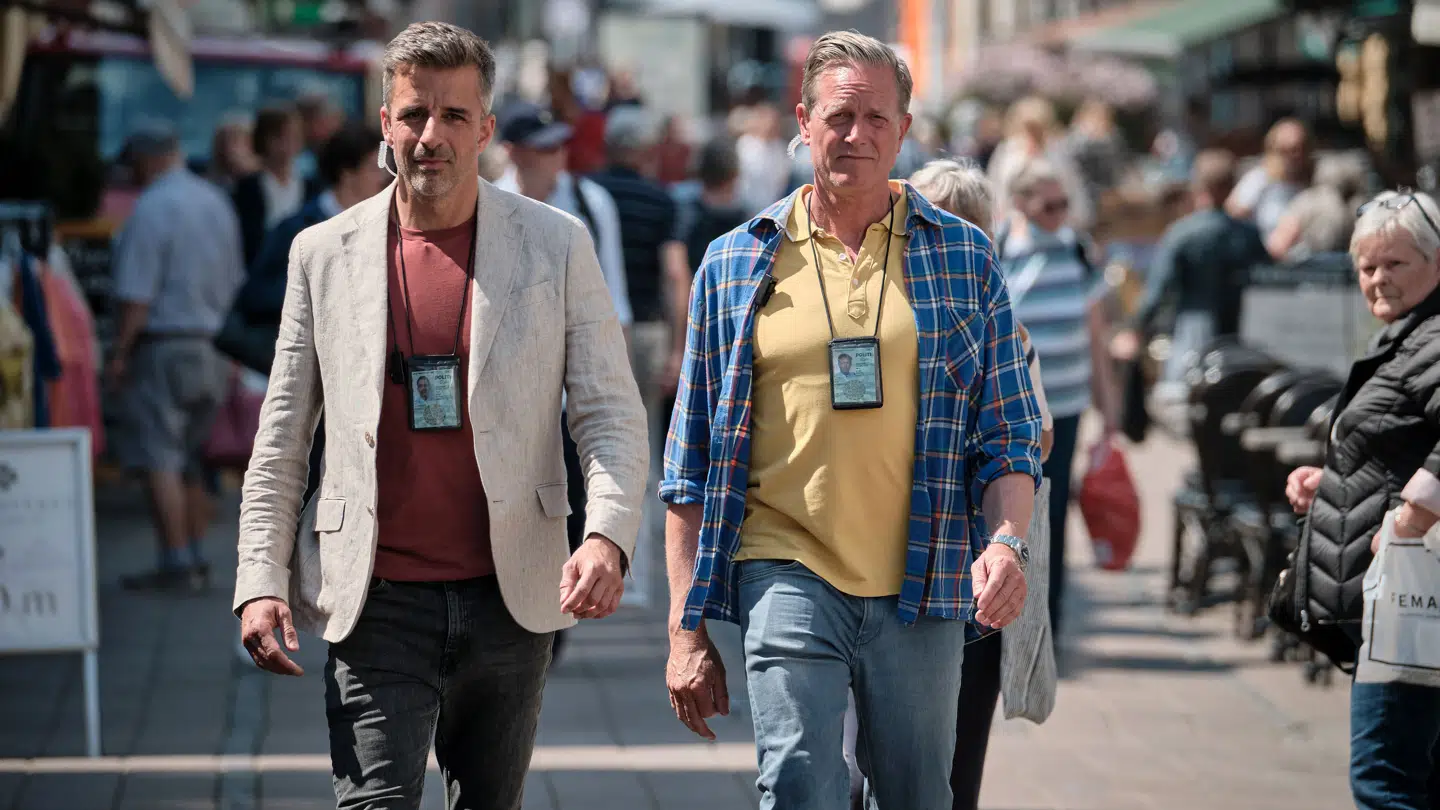 André Babikian og Peter Mygind som Helsingørs førende politiduo Flemming og Dan.